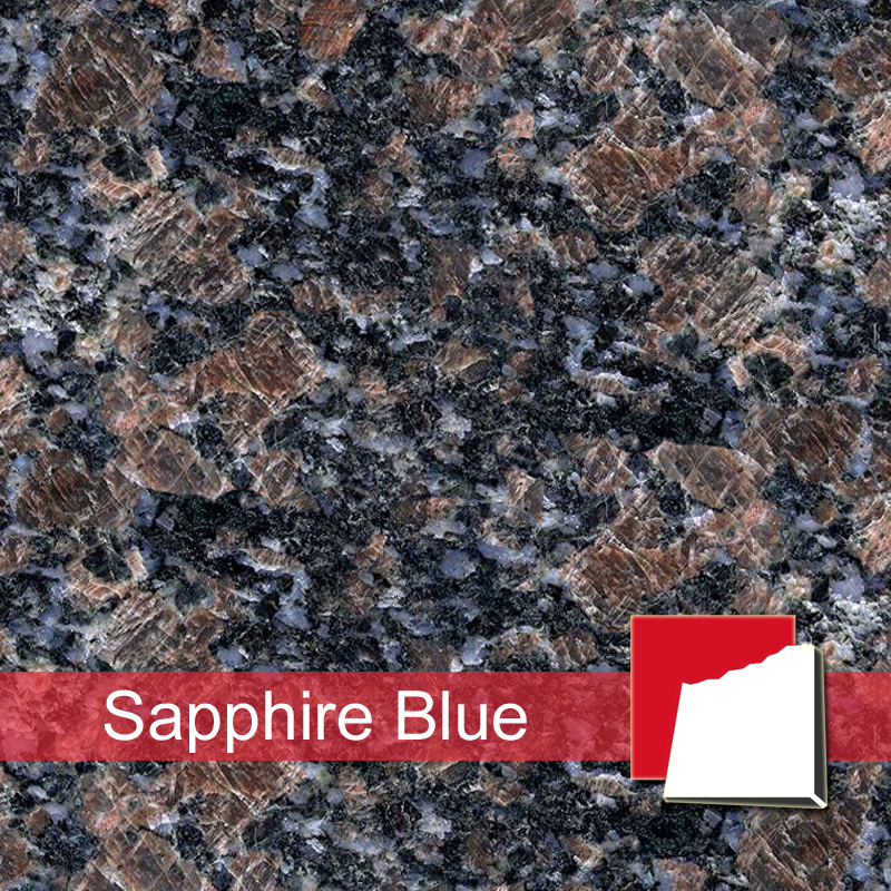 Granit Sapphire Blue: Cordieritfels