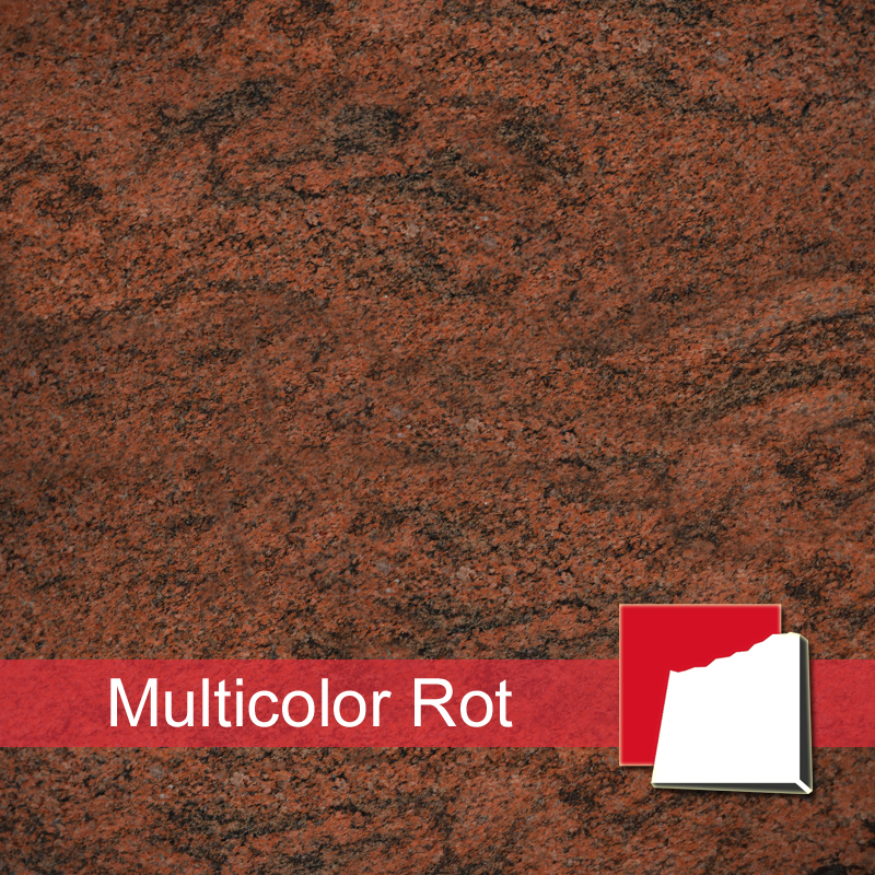 Naturstein Multicolor Rot: Granit, Migmatit