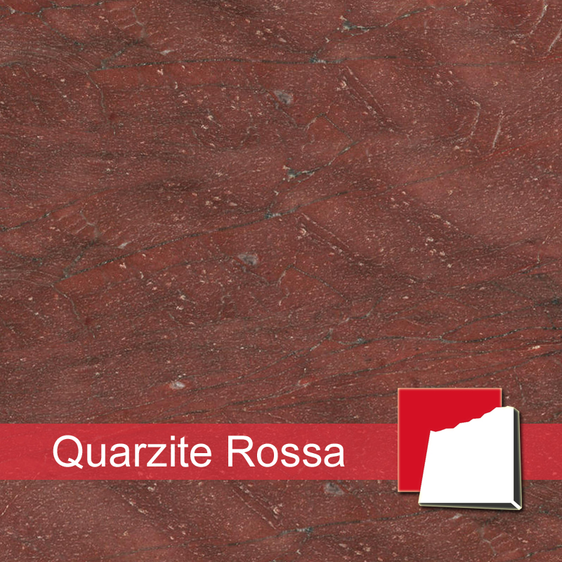 Naturstein Quarzite Rossa: Quarzit